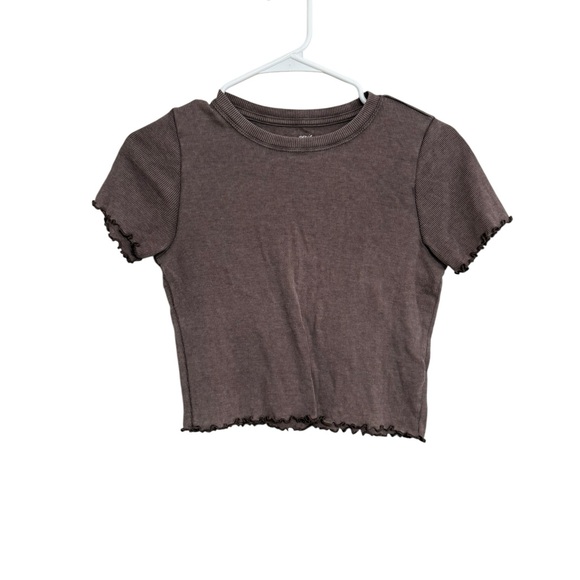 Aerie Chocolate Ribbed Top - Picture 1 of 3